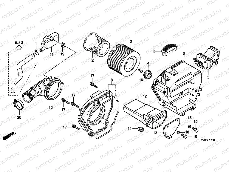 F-17 AIR FILTER (GLH1251SH / 2SH / 3SH)