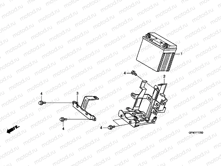 F-17 BATTERY (NHX110WH8)