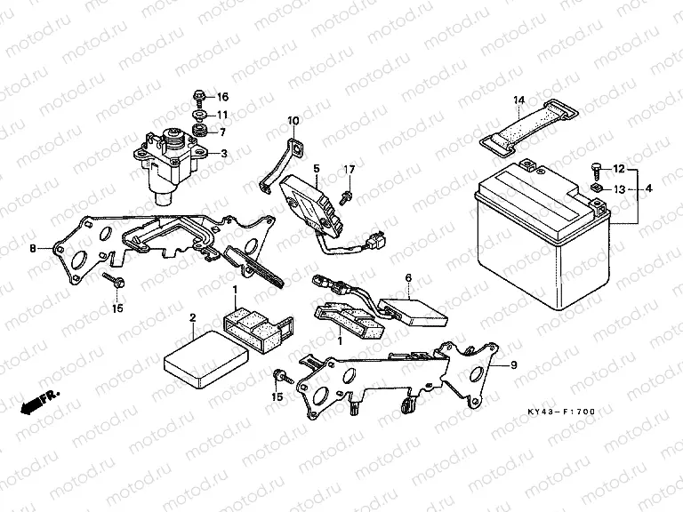 F-17 BATTERY / SERVOMOTOR