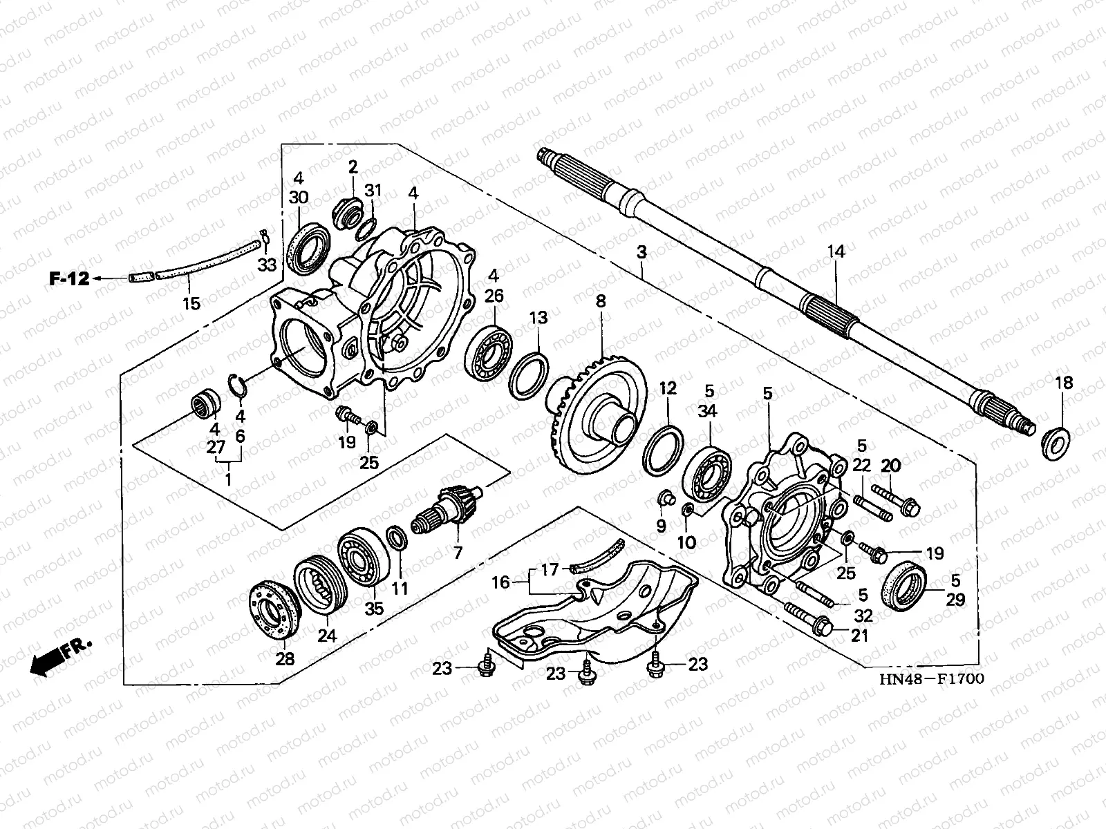 F-17 FINAL DRIVEN GEAR