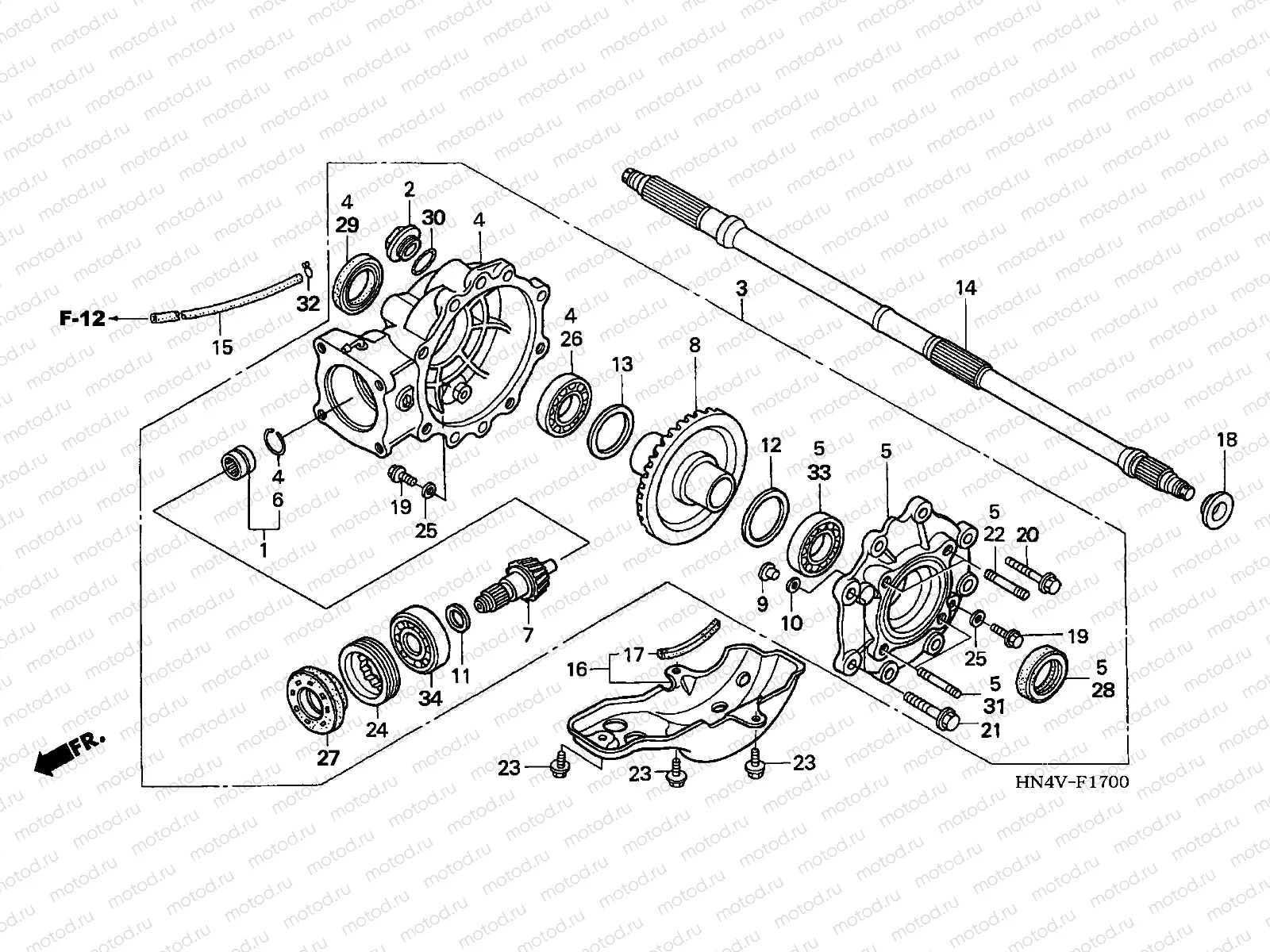 F-17 FINAL DRIVEN GEAR