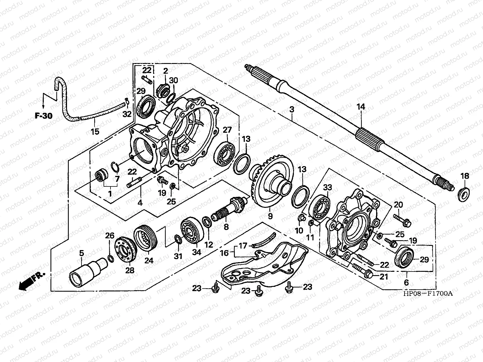 F-17 FINAL DRIVEN GEAR