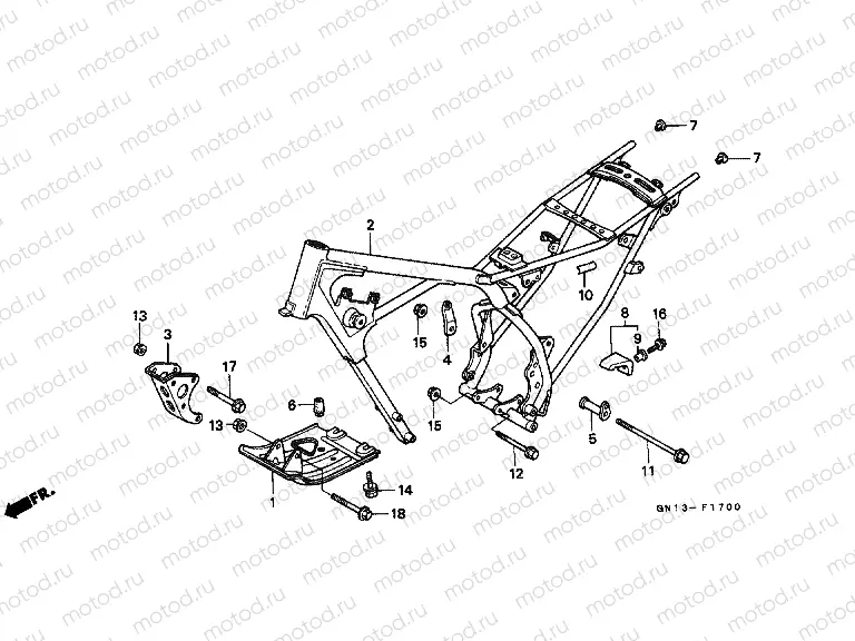 F-17 FRAME HOUSING