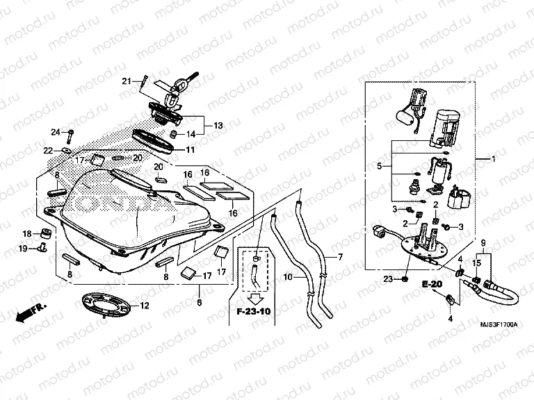 F-17 FUEL TANK / FUEL PUMP