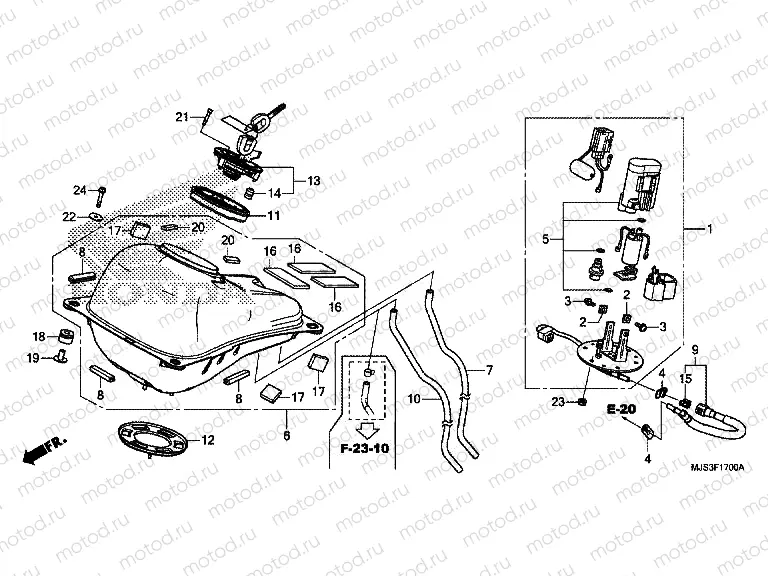 F-17 FUEL TANK / FUEL PUMP