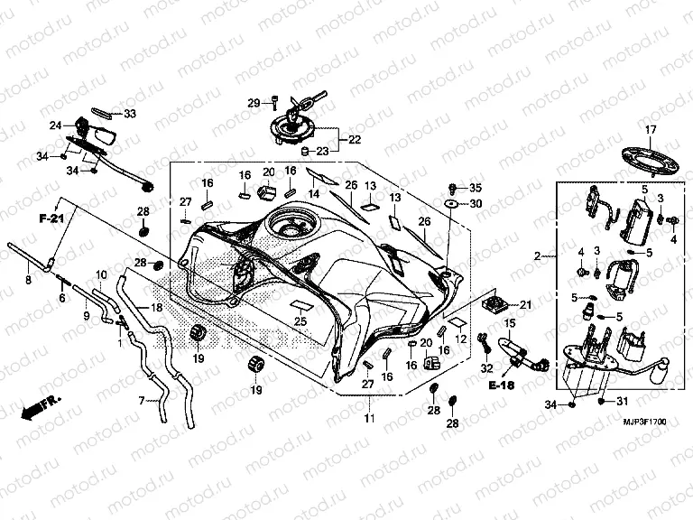 F-17 FUEL TANK / FUEL PUMP