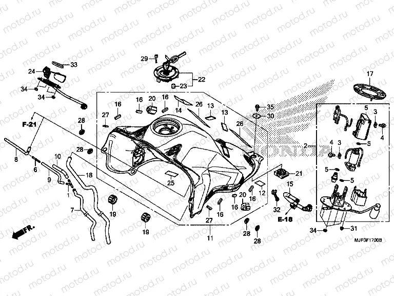 F-17 FUEL TANK / FUEL PUMP