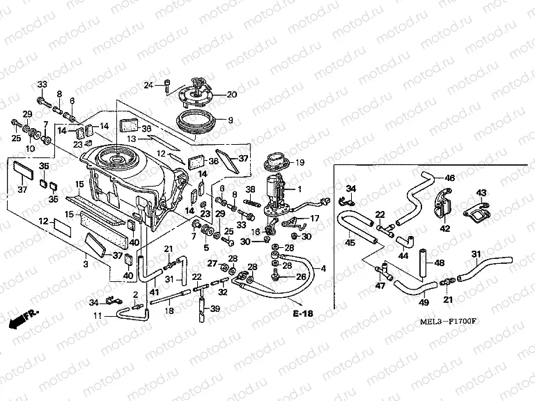 F-17 FUEL TANK / FUEL PUMP