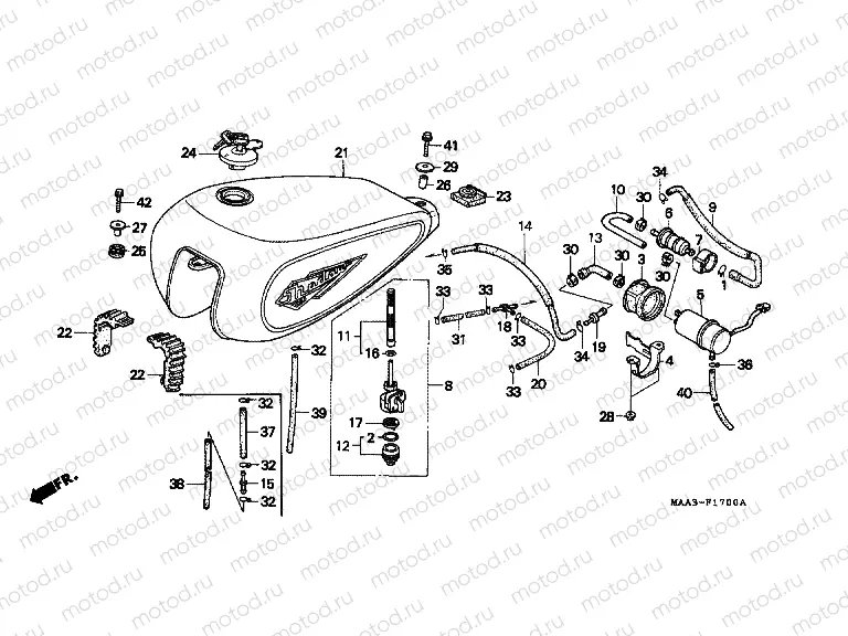 F-17 FUEL TANK / FUEL PUMP (VT1100CS / CT)