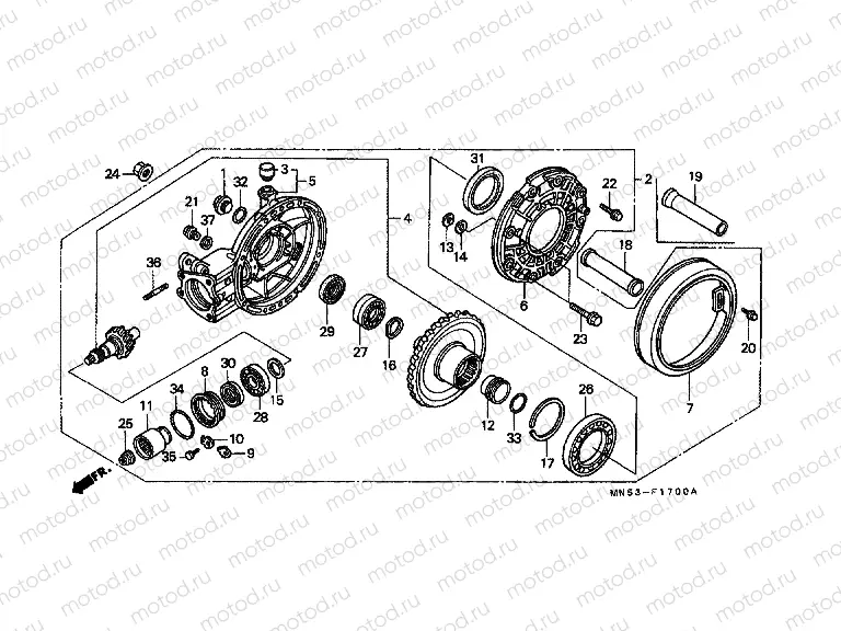 F-17 MAIN GEAR DRIVE GEAR