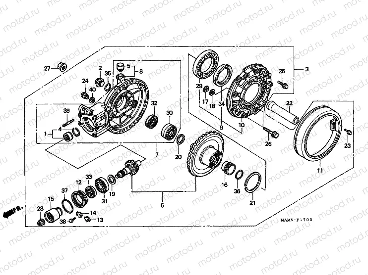 F-17 MAIN GEAR DRIVE GEAR