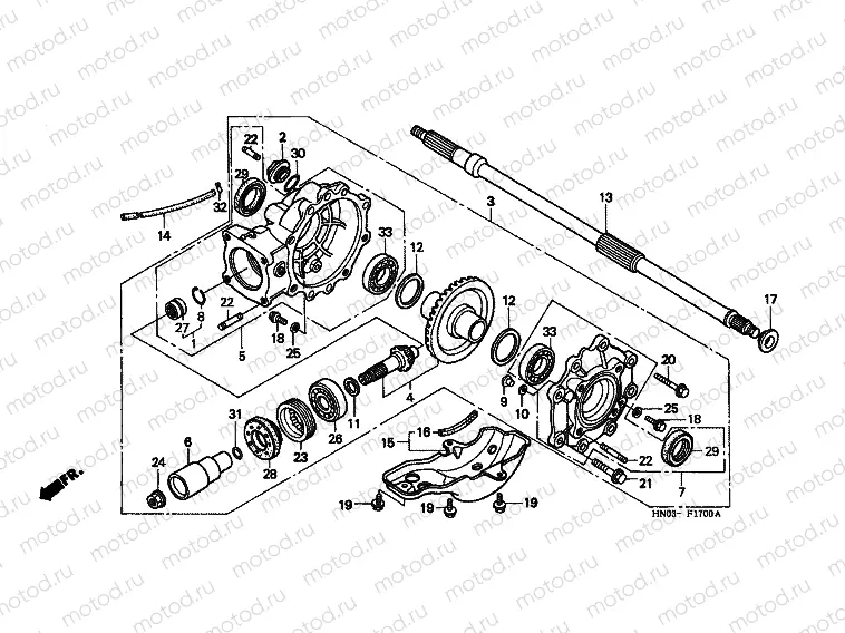F-17 MAIN GEAR DRIVE GEAR