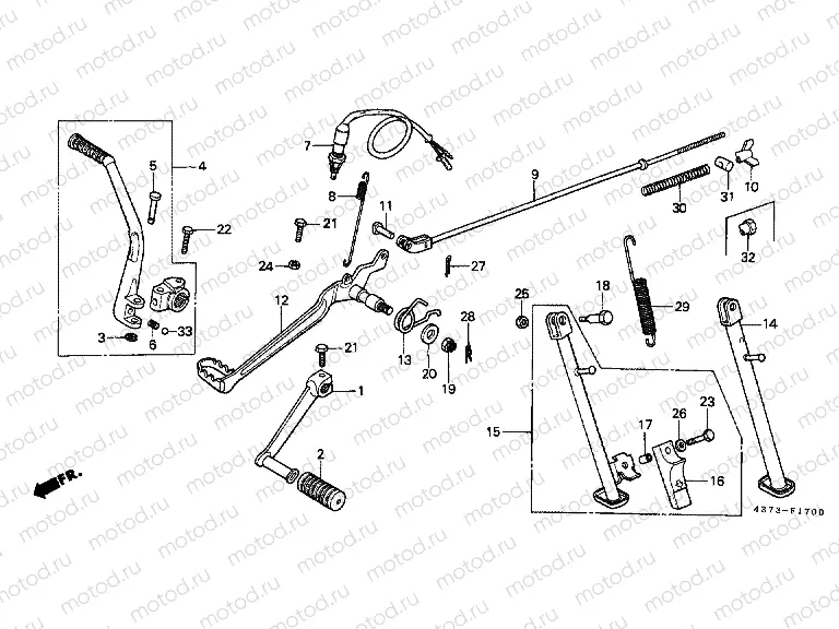 F-17 PEDAL / PULSE ARM LEVER