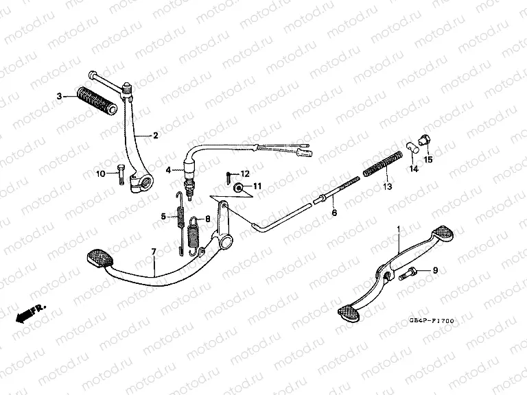 F-17 PEDAL / PULSE ARM LEVER
