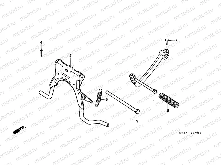 F-17 PROJECTOR ARM / MAIN SHELF
