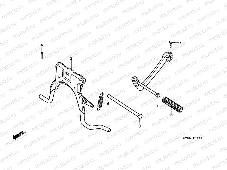 F-17 PROJECTOR ARM / MAIN SHELF