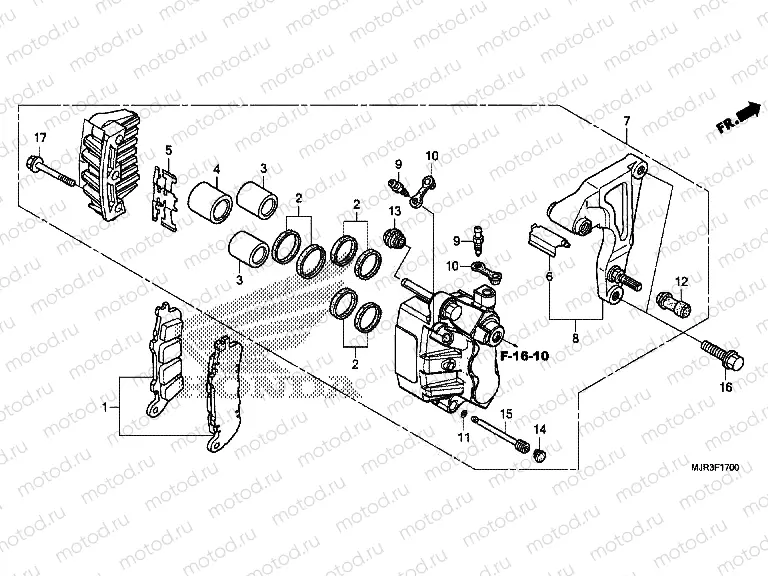 F-17 REAR BRAKE CALIPER