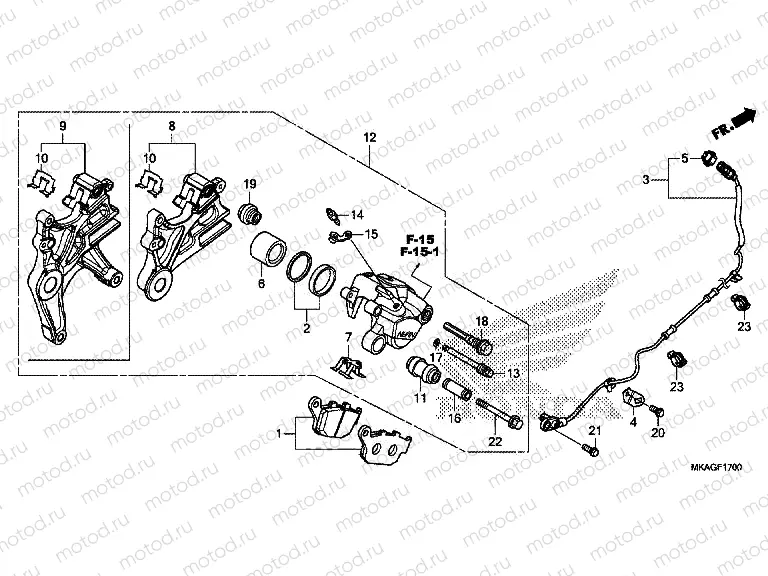 F-17 REAR BRAKE CALIPER