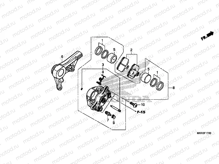 F-17 REAR BRAKE CALIPER