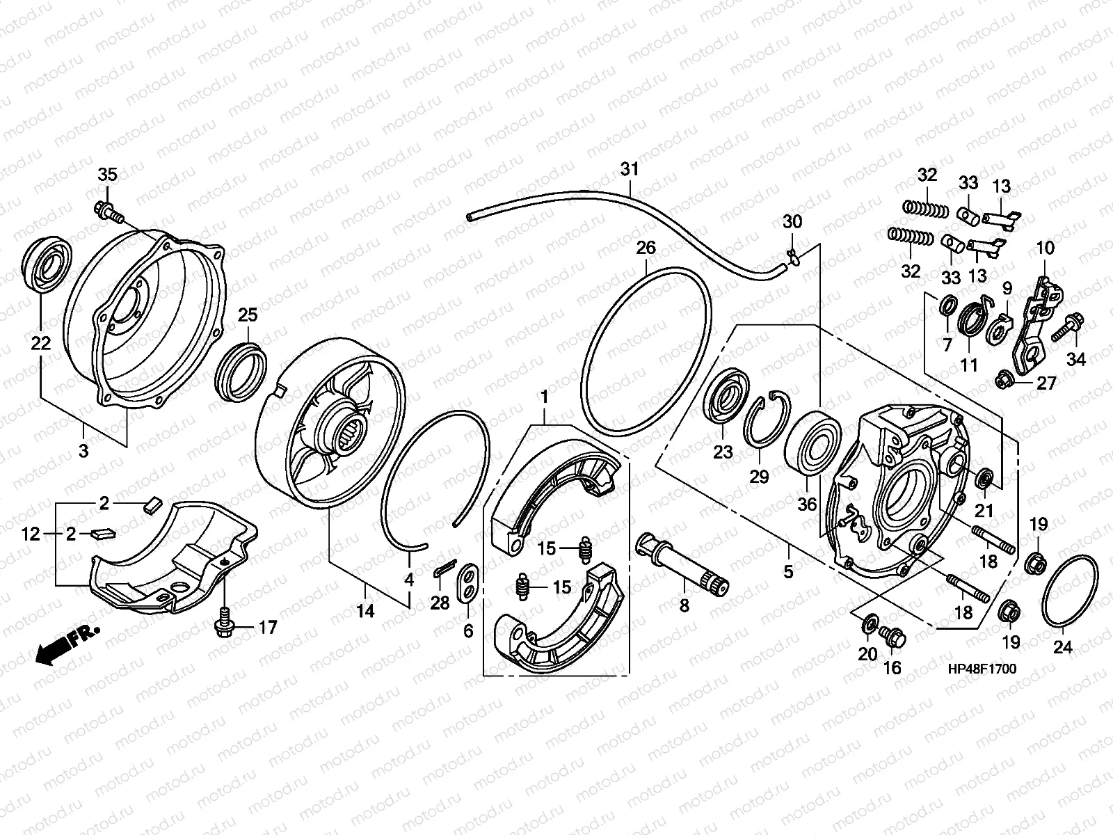 F-17 REAR BRAKE PANEL