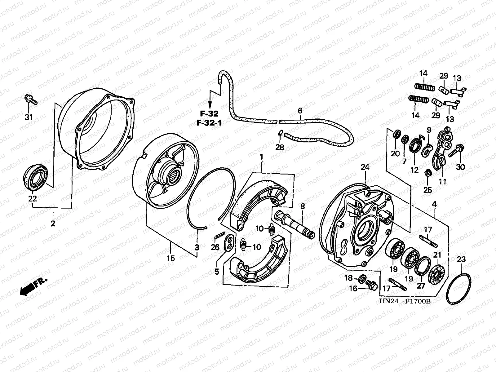 F-17 REAR BRAKE PANEL