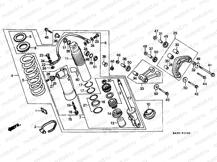 F-17 REAR SHOCK ABSORBER (1)