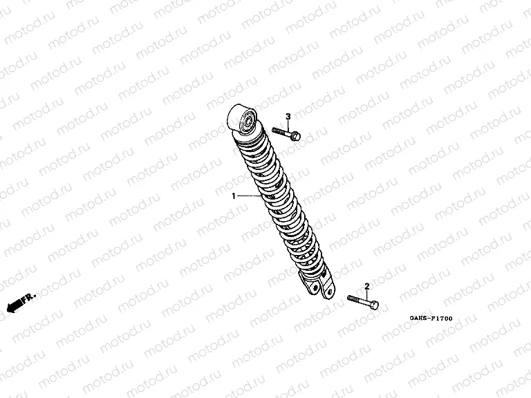 F-17 REAR SHOCK ABSORBER