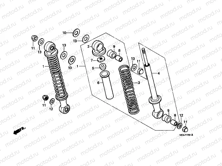 F-17 REAR SHOCK ABSORBER