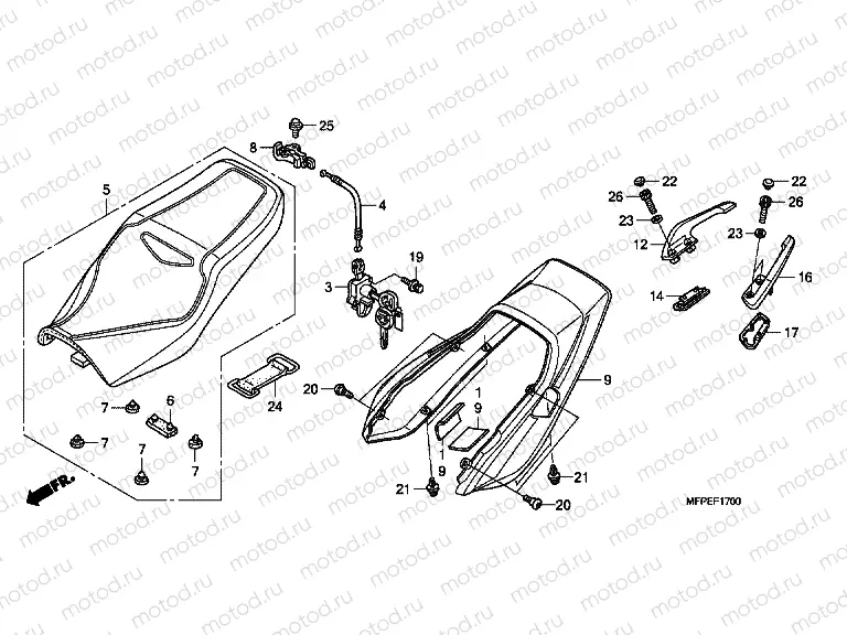 F-17 SEAT / REAR ENGINE HOUSING