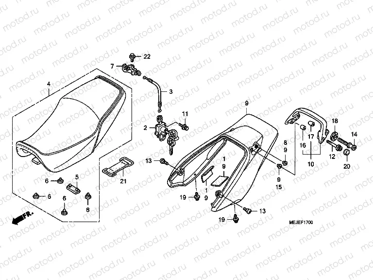 F-17 SEAT / REAR ENGINE HOUSING
