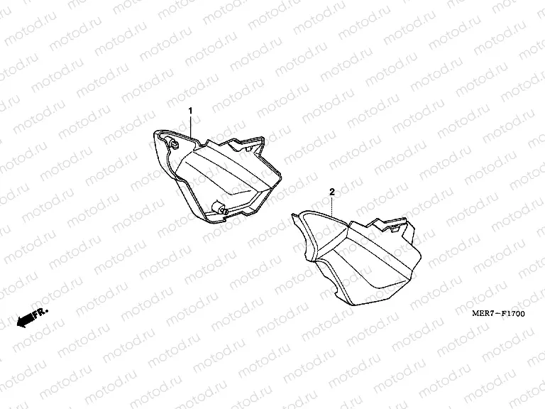 F-17 SIDE COVER (CBF600S6 / SA6 / N6 / NA6)