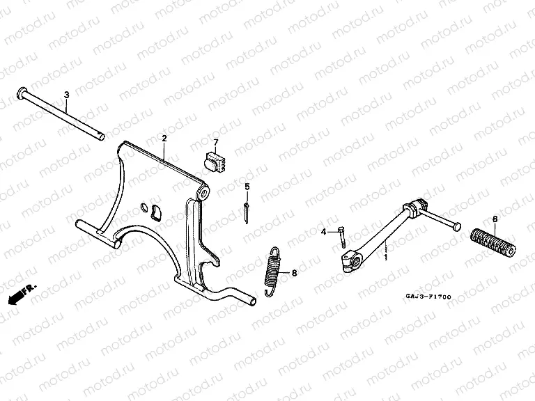 F-17 SUPPORT / BLOWER ARM