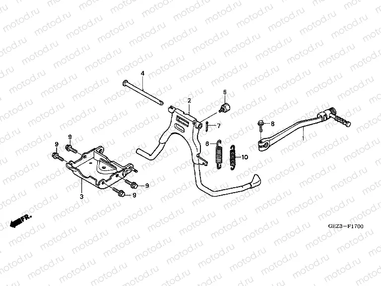 F-17 SUPPORT / BUMPER PEDAL