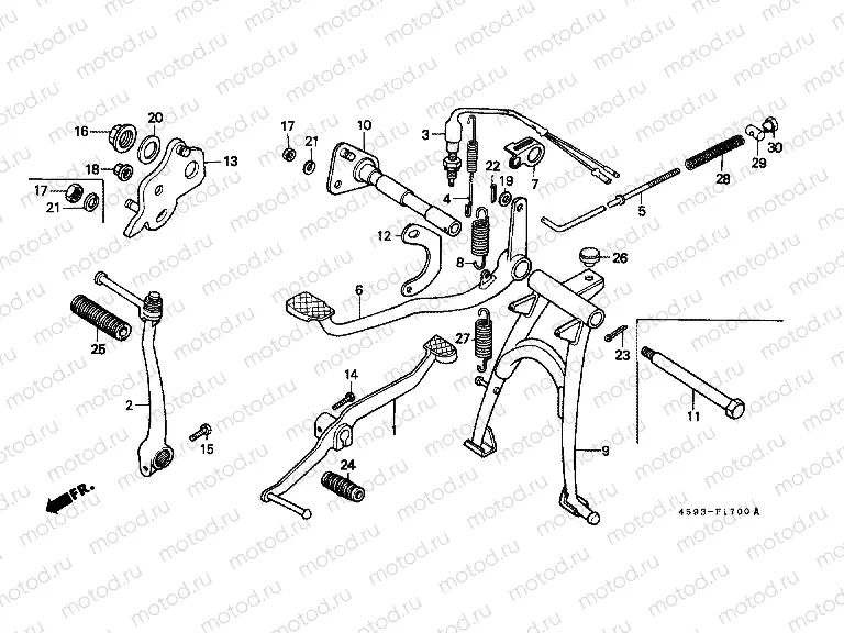 F-17 SUPPORT / PEDAL