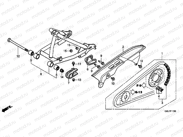 F-17 SWING ARM (CRF50FC)