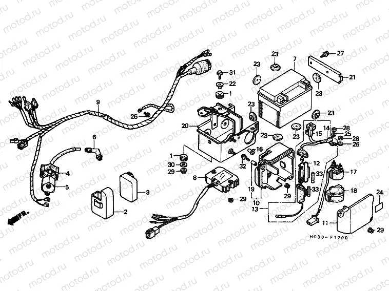 F-17 WIRING HARNESS