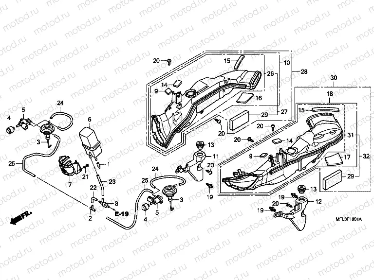 F-18-1 AIR INTAKE DUCT / SOLENOIDVALVE