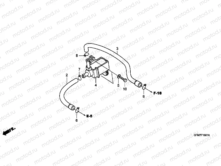 F-18-1 CLEANING CONTROL SOLE. VALVE