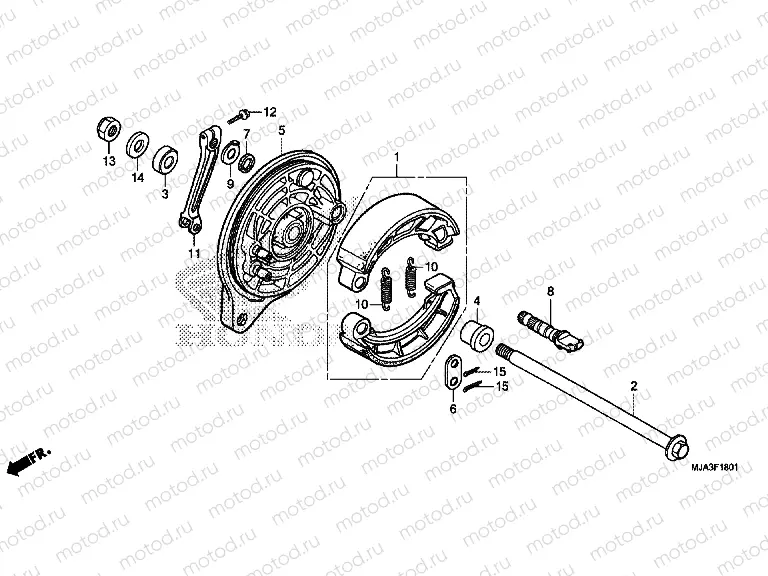 F-18-1 REAR BRAKE PANEL (VT750S)