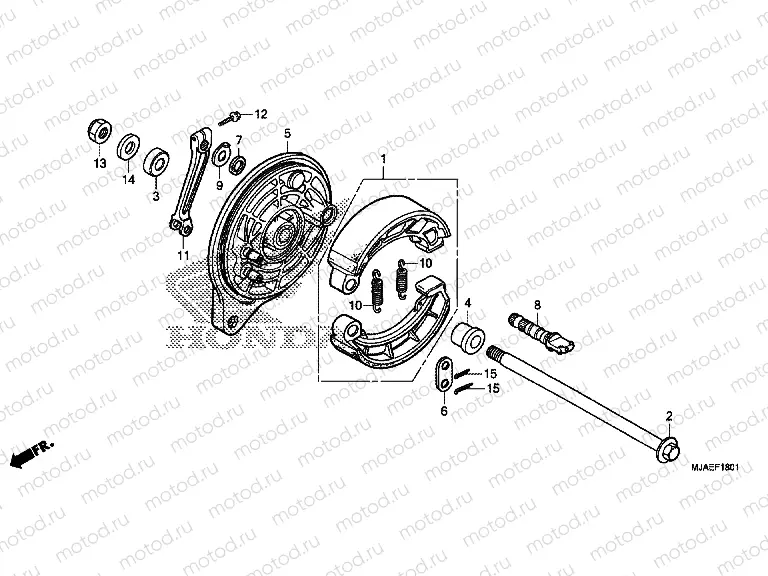 F-18-1 REAR BRAKE PANEL (VT750S)