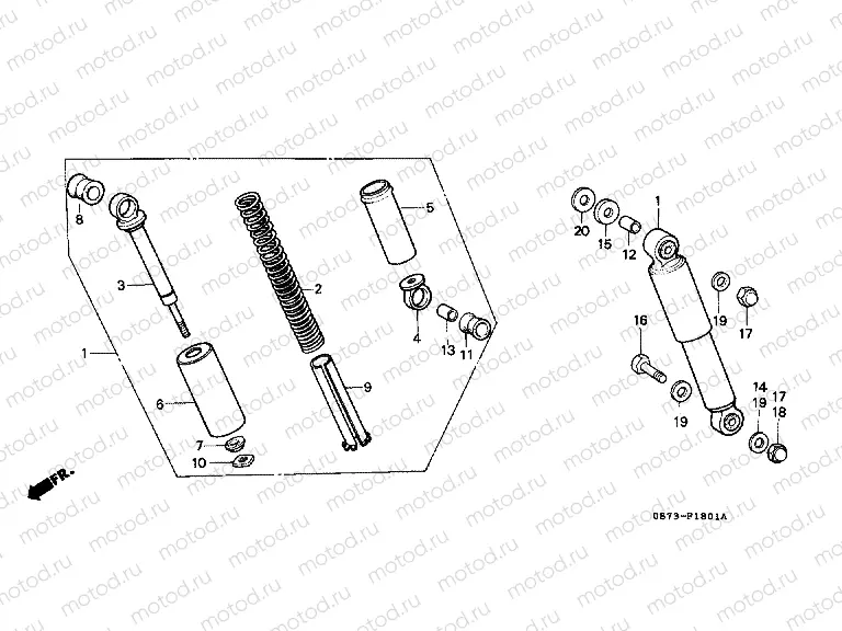 F-18-1 REAR SHOCK ABSORBER (2)