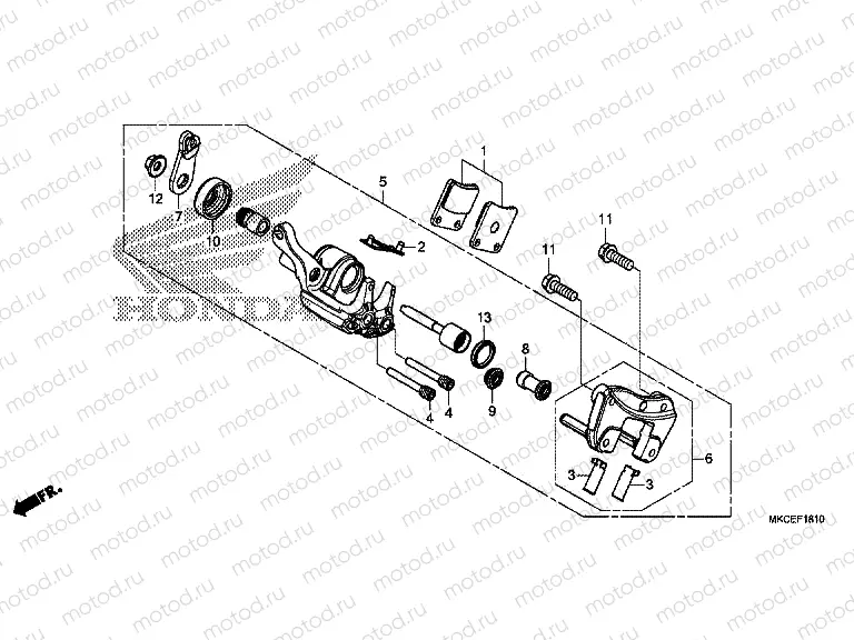 F-18-10 PARKING BRAKE CALIPER
