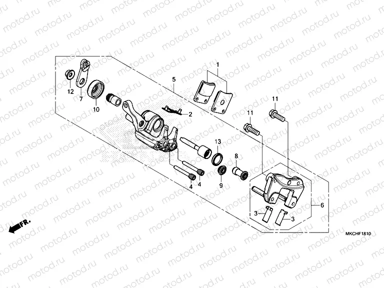 F-18-10 PARKING BRAKE CALIPER