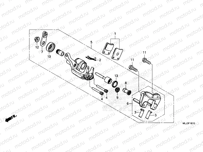 F-18-10 PARKING BRAKE CALIPER