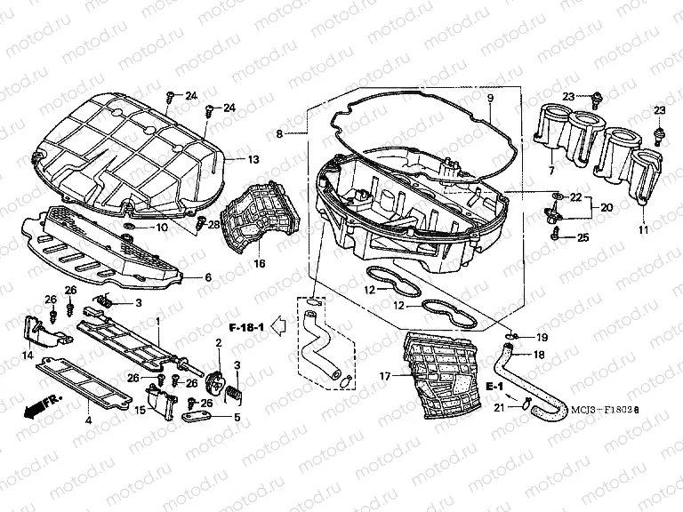 F-18-2 AIR FILTER (CBR900RR2,3)