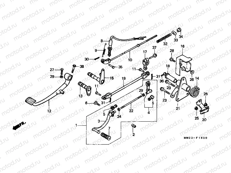 F-18 BRAKE PEDAL / PEDAL REPLACEMENT