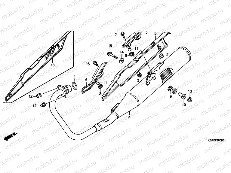 F-18 EXHAUST DRUM (CBF1505 / M5 / 6 / M6 / 7 / M7 / M9 / MA)
