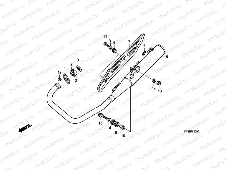 F-18 EXHAUST DRUM (CGR125SH5,8)