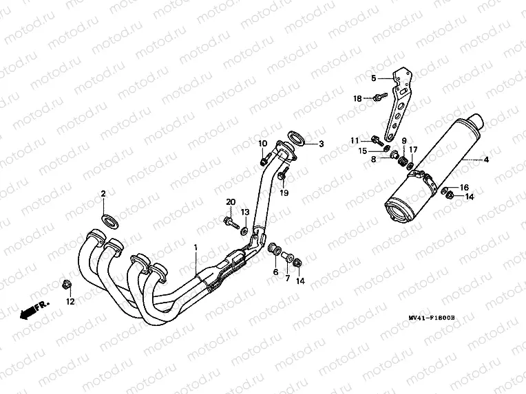 F-18 EXHAUST MUFFLER