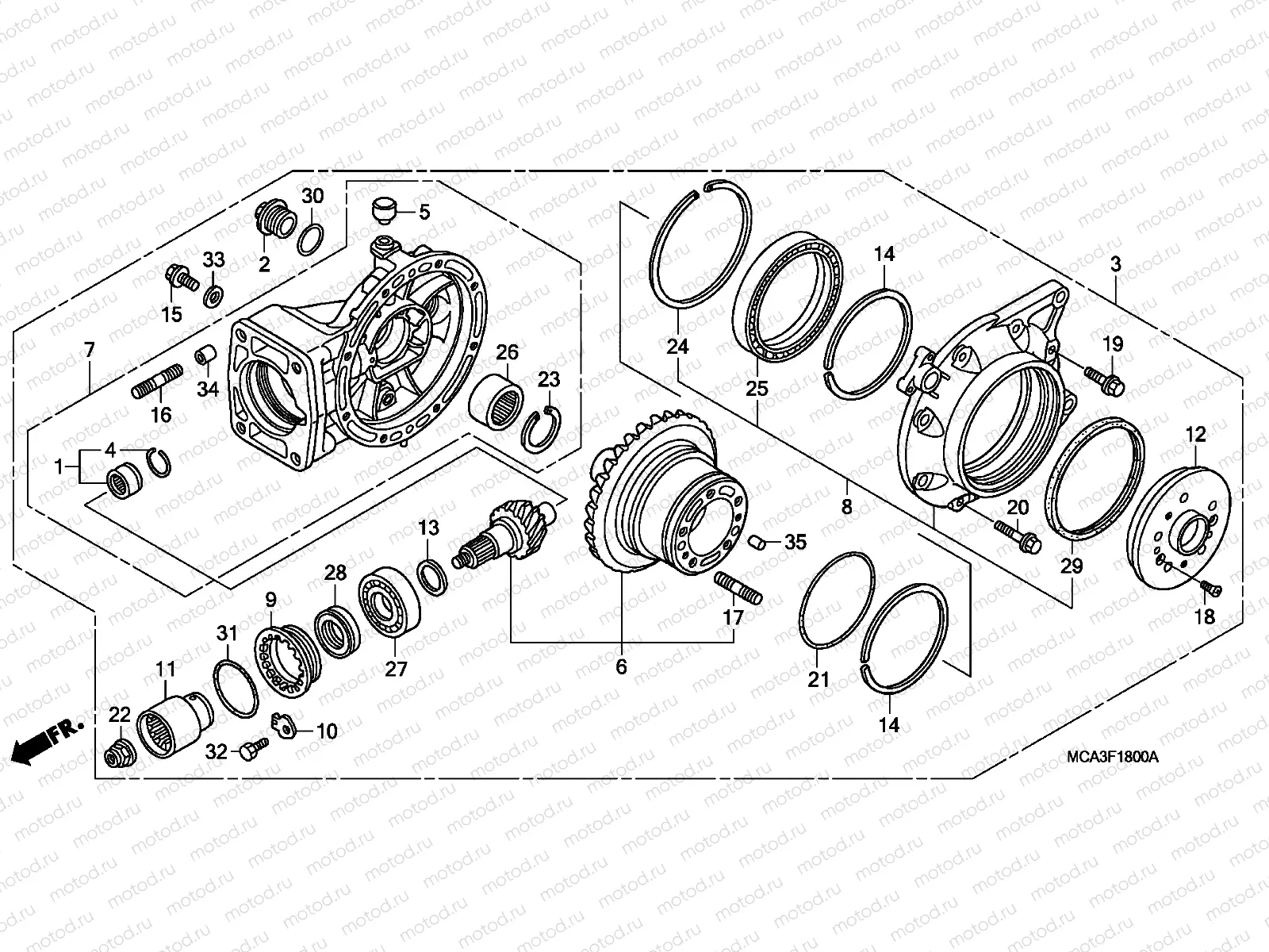 F-18 FINAL DRIVEN GEAR